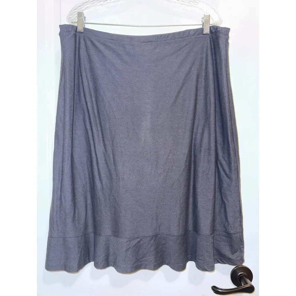 Horny Toad Skirt Womens XL Gray Excellent Cotton Modal A-Line Casual Gorpcore
